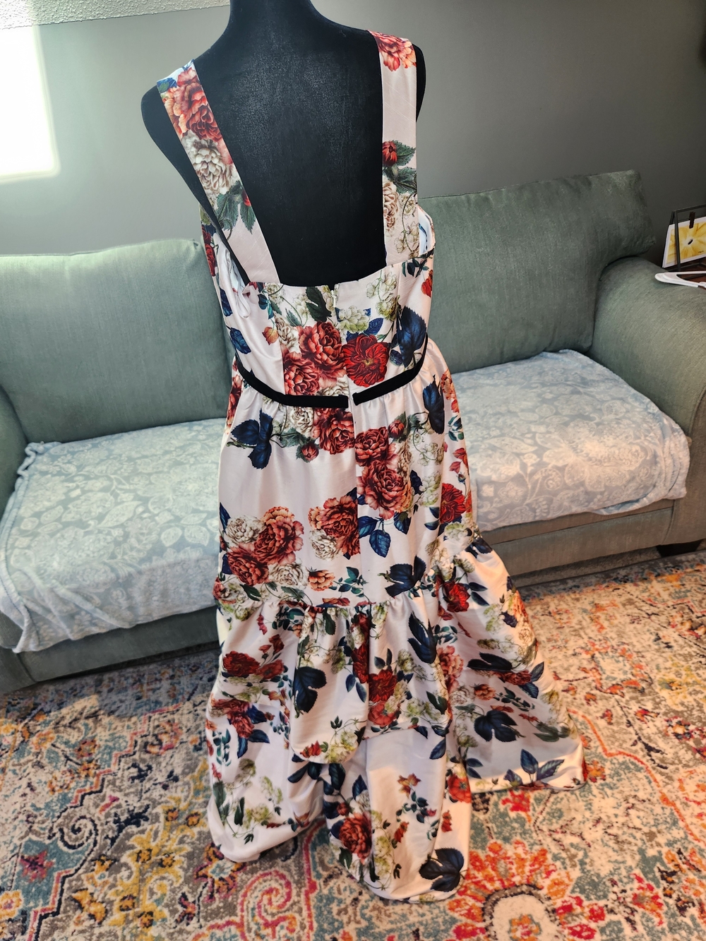 Live Bridgerton, Cottagecore, Fairycore, Gardencore Fantasy W Custom Floral Gown - Picture 9 of 15